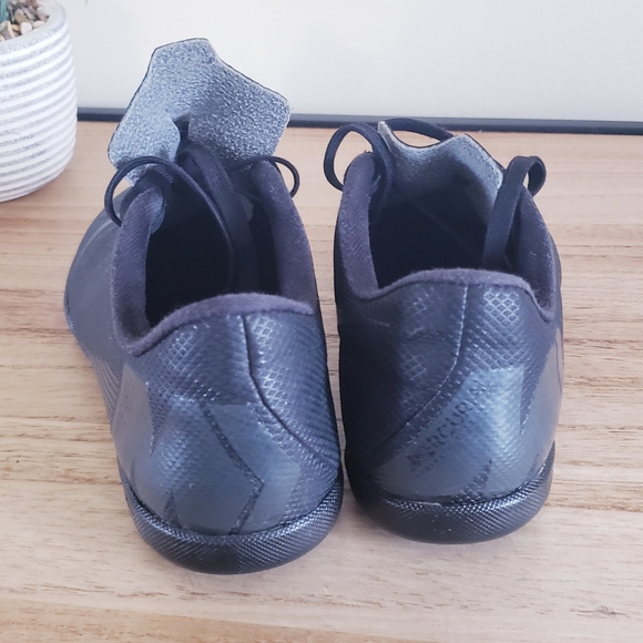 Nike Mercurial Vapor indoor shoes triple black size 1Y AH7354-001 - Picture 10 of 12